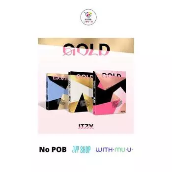Выберите POB STANDARD Ver ITZY Mini Album GOLD Regular Edition No POB A (Blue) Ver