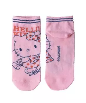 Выбираемые пары для родителей и короткие 1 Cinnamoroll Hello Kitty My Melody Kikirara Kuromi Goods 23 см 24 см 25 см Hello Kitty Pink [Sanrio] Носки,