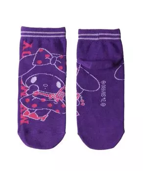 Выбираемые пары для родителей и короткие 1 Cinnamoroll Hello Kitty My Melody Kikirara Kuromi Goods 23 см 24 см 25 см My Melody Navy [Sanrio] Носки,