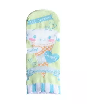 Выбираемые пары для родителей и короткие 1 носки Cinnamoroll Hello Kitty My Melody Kikirara Kuromi Goods 23 см 24 см 25 см Cinnamoroll Green [Sanrio],