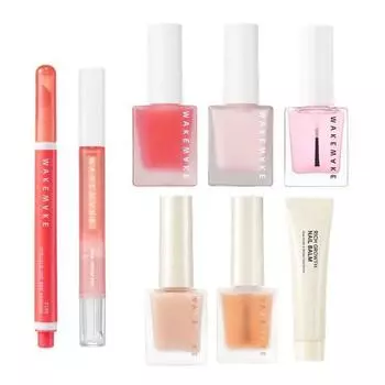 Выбирайте из 8 видов средств по уходу за ногтями WAKEMAKE Nail gun pink strengthener