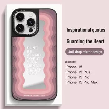 [Выбор границ] Чехол для мобильного телефона Apple 15: Зеркальный модный чехол для iPhone 14 с защитой от падения iPhone11
