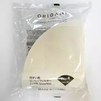 Выбрать бумажный фильтр для кофе ORIGAMI конической формы 100 шт. БУМАЖНЫЙ ФИЛЬТР ДЛЯ КОФЕ (1 пакетик на 4 чашки)