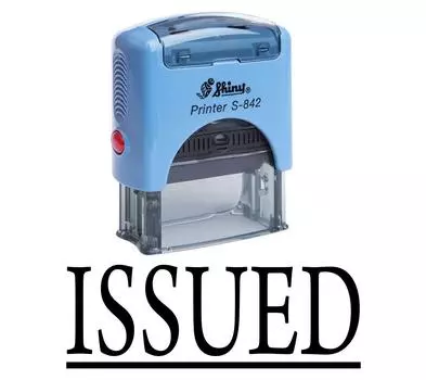 ВЫДАЕТСЯ Самостоятельная чернильная резиновая печать Офисная стационарная изготовленная на заказ блестящая печать Impression Area 14 mm x 38 mm фиолетовый