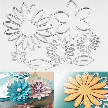 Выдалбливают цветы и листья, художественный фон, скрапбукинг, металлические штампы, трафареты для DIY, альбом, декор бумажной карты серебряный