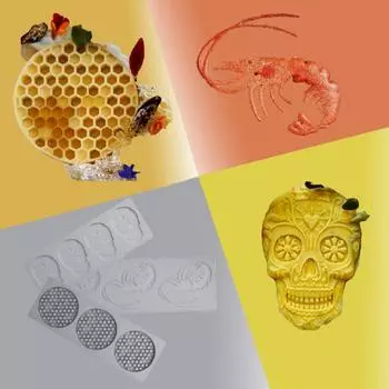 Выдалбливают хрустящие соты, череп омара, форма для торта, помадка, кружевная накладка, украшение, силиконовая форма, холодное искусство