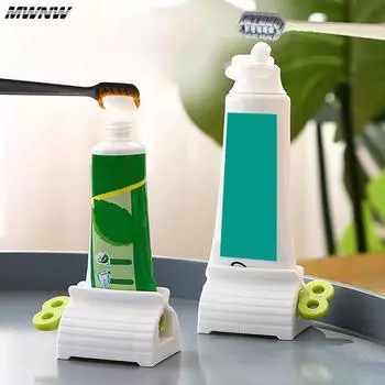 Выдавливатель для зубной пасты Держатель для зубной пасты Уход за полостью рта Инструменты для ванной комнаты Тюбик Косметический пресс Очищающее средство для лица Роликовый дозатор для выдавливания красный