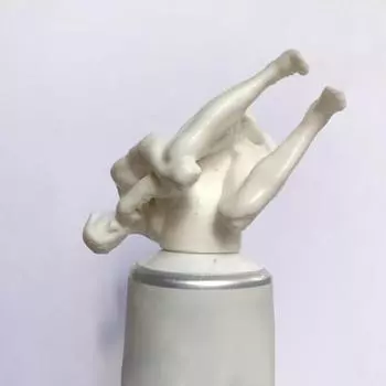 Выдавливатель зубной пасты Yousheng, необычный, напечатанный на 3D-принтере, стиль «Мыслитель», широкая совместимость, уникальные компульсивные игрушки, выдавливатель зубной пасты белый