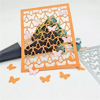 Выдолбленные карты-бабочки, художественный металлический трафарет, тиснение, вырубные штампы для Diy, скрапбукинг, тиснение бумажных карт, ремесленный декор