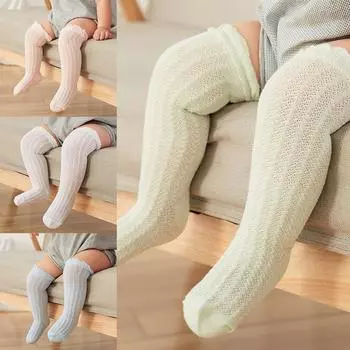 Выдолбленные новые носки с кондиционером выше колена детские высокие чулки детские носки S