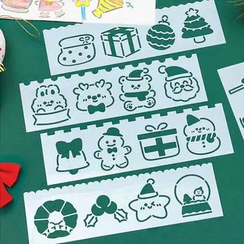 Выдолбленные школьные принадлежности Шаблоны для рисования Линейка Трафареты для рисования Инструменты Канцелярские принадлежности для студентов B