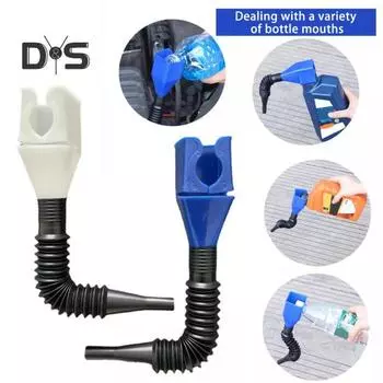 Выдвижная автомобильная топливная воронка Складная конструкция Компактный размер Портативный универсальный Высокая совместимость Легковые автомобили Грузовики Слив масла Пластиковая воронка Sets