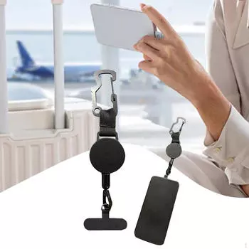 Выдвижная цепочка для ключей, Держатель шнурка для телефона, Сверхпрочный, Универсальная запасная часть, Страховочный шнурок для телефона