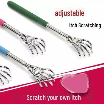 Выдвижная чесалка для спины, телескопический инструмент для облегчения зуда Happy Old Man, симпатичная чесалка для тела для домашнего использования. 1 pack синий