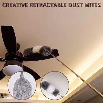 Выдвижная чистая щетка Мягкая щетка для пыли Щетка для чистки дома