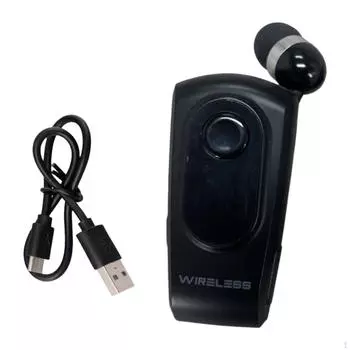 Выдвижная гарнитура BT, эффективная, удобная для переноски, накладной наушник, вкладыш для водителя чёрный