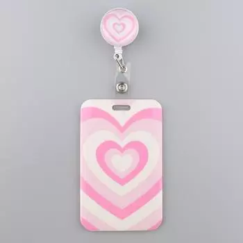Выдвижная катушка для бейджа «Анатомия Грей» с удостоверением медсестры, деловая кредитная карта, рабочая карточка, розовый держатель для бейджа «Любовь», аксессуары
