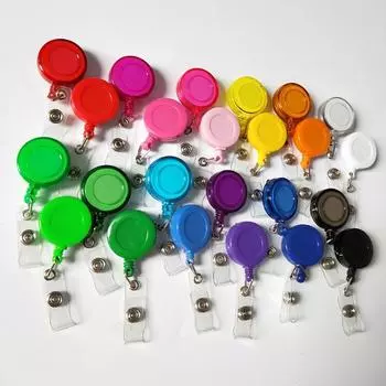 Выдвижная катушка для бейджей Медицинский работник Рабочая карточка Клип Доктор Медсестра ID Имя Карточка Дисплей Тег Штатная карточка Держатель бейджа Аксессуары