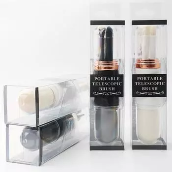 Выдвижная кисть для макияжа, дорожный инструмент для макияжа, портативная кисть для тональной основы, телескопическая Kabuki Maquiagem