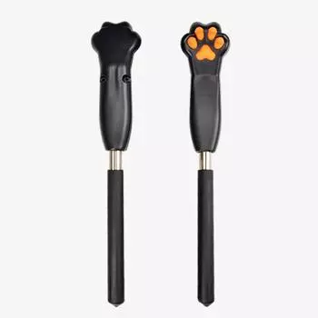 Выдвижная кошачья когтистая чесалка для спины, чесалка для рук, чесальная палочка для массажа спины, скребок для снятия зуда, массажер для тела, расслабляющий скребок для щекотки оранжевый