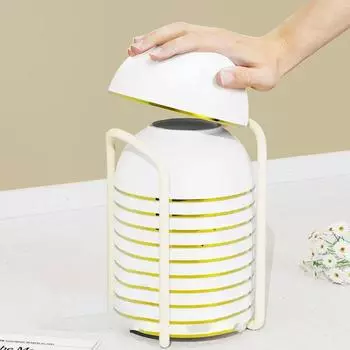 Выдвижная кухонная полка для хранения тарелок и мисок, держатель для тарелок, полка для сушки посуды, экономящая место сушилка-органайзер для рабочего стола жёлтый