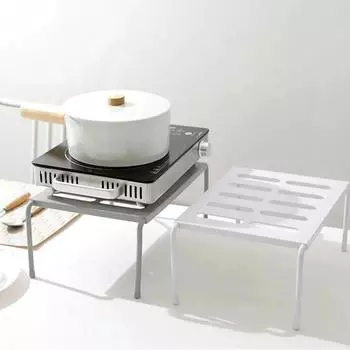 Выдвижная кухонная полка, многоуровневые полки для тарелок, выдвижные полки для органайзера столовых приборов, не требующие перфорации, полка для приправ 1-tier серый