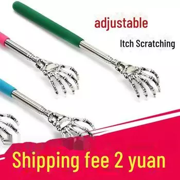 Выдвижная металлическая чесалка для спины: Полная релаксация тела для здоровой спины синий