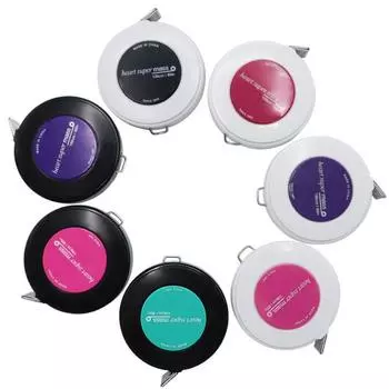 Выдвижная мягкая тканевая линейка сантиметр дюйм выдвижная линейка брелок лента измерительный брелок красный/белый