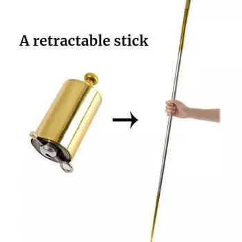 Выдвижная палочка-волшебница, выдвижная золотая палочка-обруч, волшебная палочка-пуля