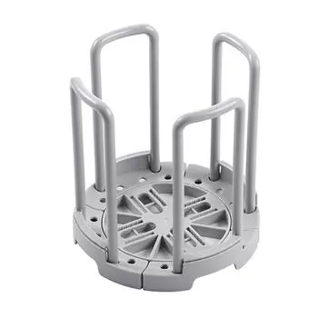 Выдвижная подставка для мисок, пластиковая, простая, сливная, для хранения кухонных палочек, серая серый