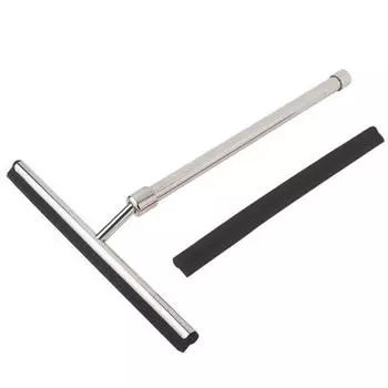 Выдвижная ручка из нержавеющей стали для мытья окон и зеркал в ванной комнате