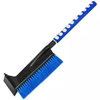 Выдвижная щетка для снега и скребок для льда для автомобиля. Выдвижная снегоуборочная машина от 24 до 34 дюймов для легкового грузовика-внедорожника. 86*11cm чёрный/синий