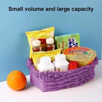 Выдвижная сумка для хранения, устойчивая к разрывам, высокопрочная, износостойкая, расширяемая сумка, высокая грузоподъемность фиолетовый