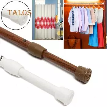 Выдвижная телескопическая подпружиненная натяжная занавеска, вуаль, сетка для душа, украшение на столб 30~50cm белый