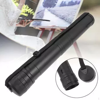 Выдвижная тубусная стойка для постеров, держатель для свитков, транспортная тубусная стойка с ремнем, переносное хранилище для рисунков и произведений искусства