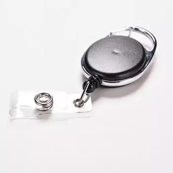 Выдвижной бейдж с отдачей, ремешок с именем, держатель для ключей, держатель для карт, зажим для ремня, черный