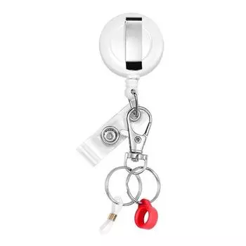 Выдвижной брелок-держатель для ручки, катушка для бейджа с вытягивающимся шнурком, ремешок для ID, держатель для бейджа с именем, катушка, пружинное кольцо для ключей, инструмент для улицы