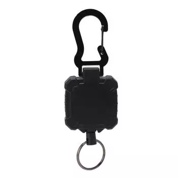 Выдвижной брелок для ключей Anti Lost Anti Theft Key из нержавеющей стали с пряжкой из высокоэластичного карабина