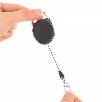 Выдвижной брелок для ключей, держатель для бейджа, ретрактор с быстросъемным пружинным зажимом, рыболовные принадлежности