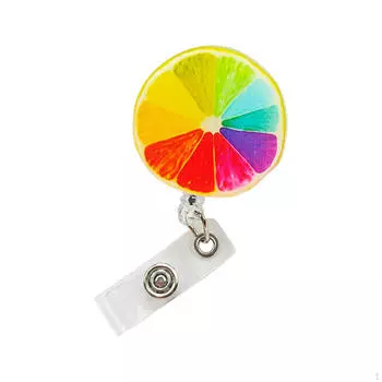 Выдвижной держатель для бейджа на катушке, шнур длиной 65 см, подарок на день медсестры, висит с зажимом, имя Flower