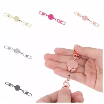 Выдвижной держатель для ключей с пряжкой, легко вытаскиваемый, цинковый сплав, спортивный выдвижной брелок для ключей, аксессуары для медсестер золотой