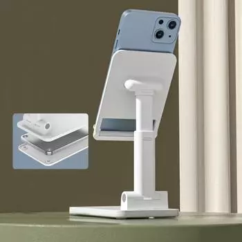 Выдвижной держатель для мобильного телефона, складная подставка для мобильного телефона, кронштейн для мобильного телефона для общежития/путешествия жёлтый