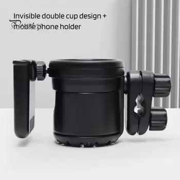 Выдвижной держатель для стакана для коляски с кронштейном для телефона 3 в 1, нескользящий, прочный, с поворотом на 360 градусов держатель для напитков для самоката, велосипеда, ходунков хаки