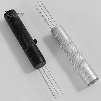 Выдвижной инструмент для раздачи эспрессо, магнитная нержавеющая сталь, 6 игл, алюминиевая мешалка для порошка кофе эспрессо, распределитель, кухонные принадлежности для бариста чёрный