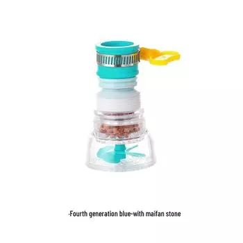 Выдвижной кухонный смеситель с фильтром, водосберегающей очисткой и брызгозащитной головкой с медицинским камнем