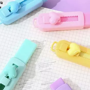 Выдвижной ластик Push-Pull Портативный однотонный сердечный ластик без следов для студентов Канцелярские принадлежности для школы Аксессуары