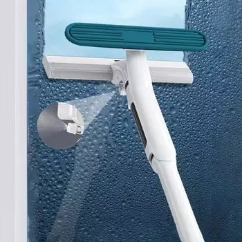 Выдвижной очиститель окон Yousheng с распылителем, конструкция с длинной ручкой, водопоглощение, универсальное использование, эффективный инструмент для чистки окон, скребок