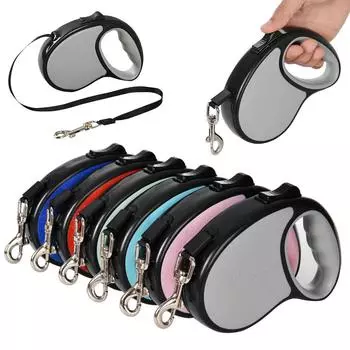 Выдвижной поводок для домашних животных, автоматический прочный нейлоновый тяговый трос для собак, удлиняющий поводки для прогулок и бега для щенков, поводки для маленьких и средних собак, французский бульдог, чихуахуа 3M небесно-голубой