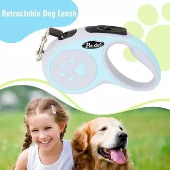 Выдвижной поводок для домашних животных, поводок для прогулок без запутывания для маленьких собак весом до 15 фунтов, трос для вытягивания домашних животных для собак и кошек Cat чёрный