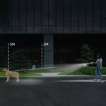 Выдвижной поводок для собак 10 футов/16 футов поводок для выгула домашних животных светодиодный держатель для мешков для какашек для маленьких средних собак нескользящая ручка 3 синий